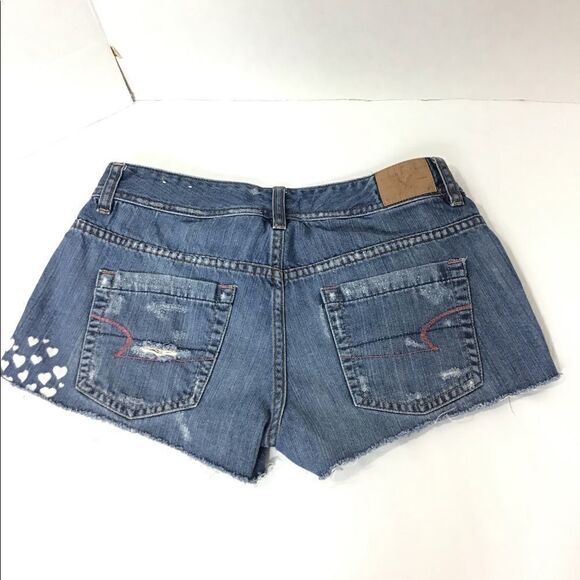 American Eagle Outfitters Distressed Raw Hem Short - Picture 2 of 9